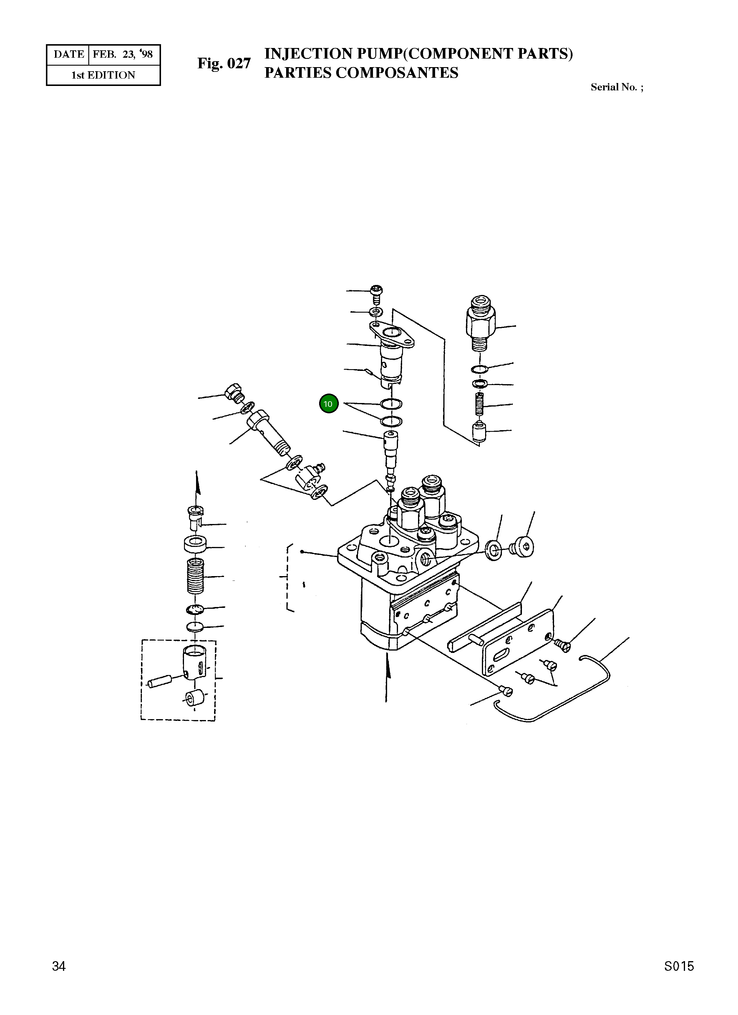 Кольцо уплотнительное (O-Ring) 15841-5120-0 Komatsu