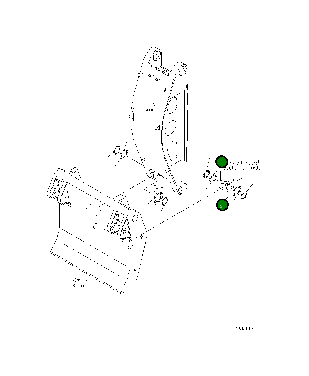 Кольцо DM66119540 Komatsu