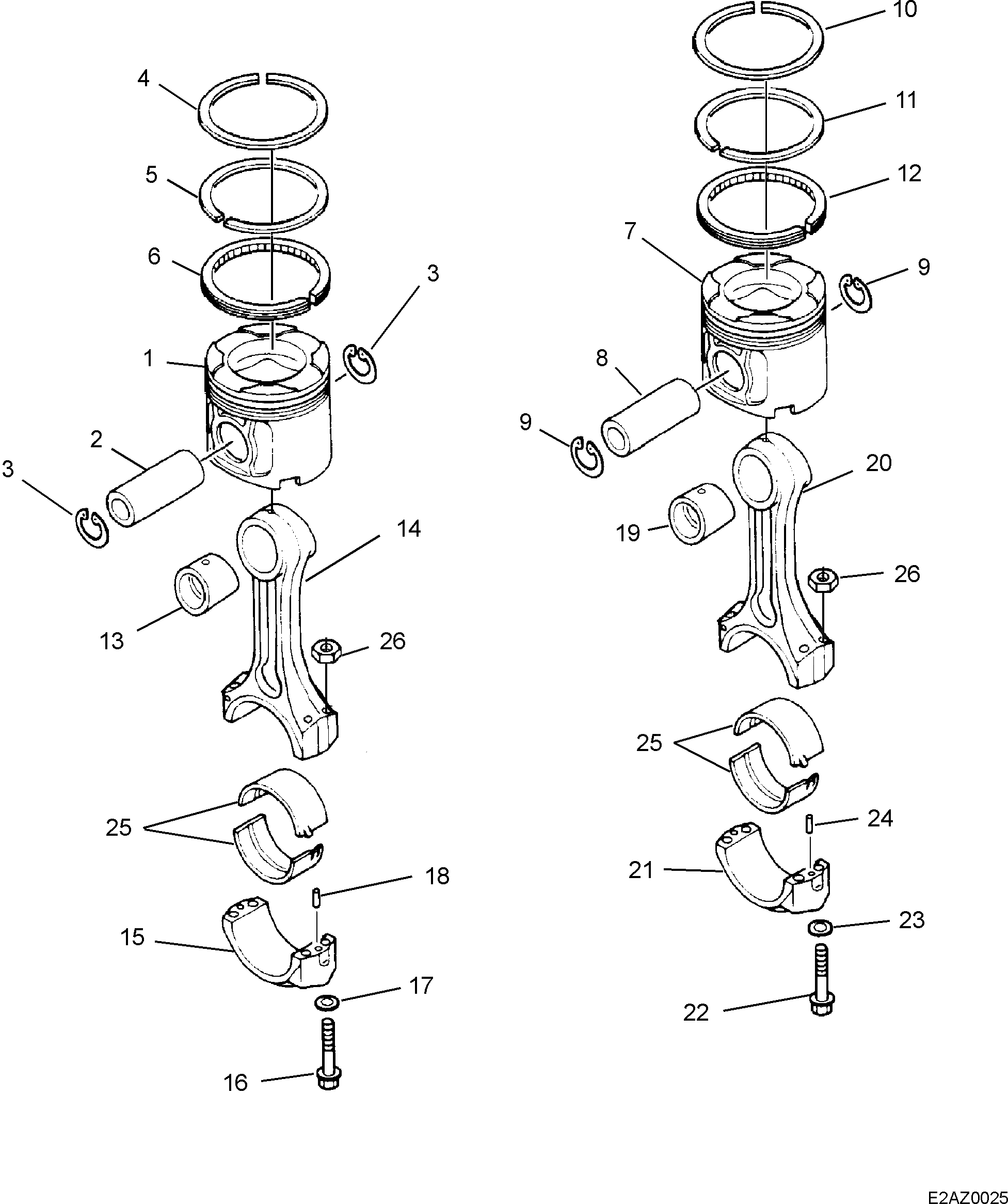 Кольцо 6211-31-2211  Komatsu