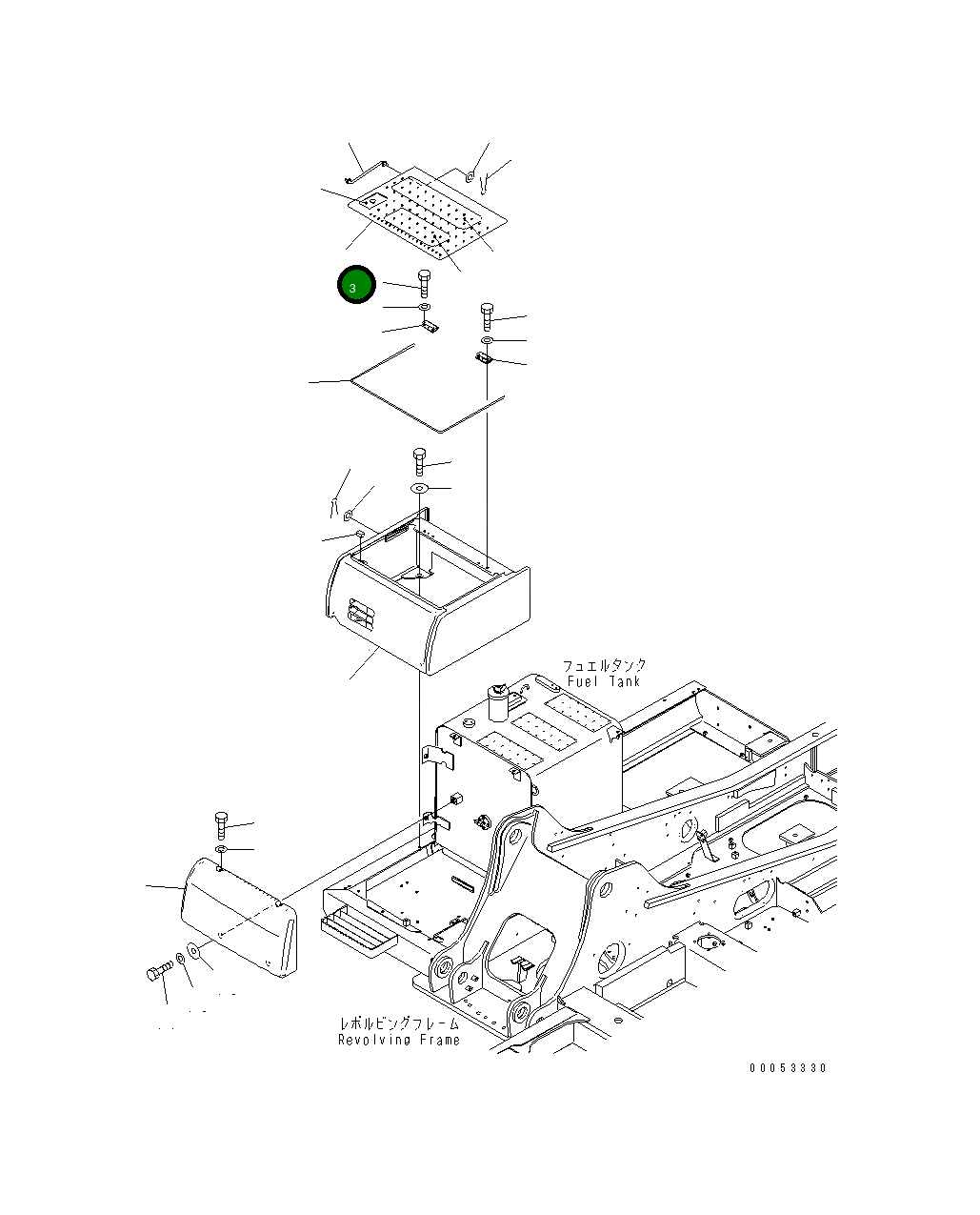 Крышка 20Y-54-74132 Komatsu