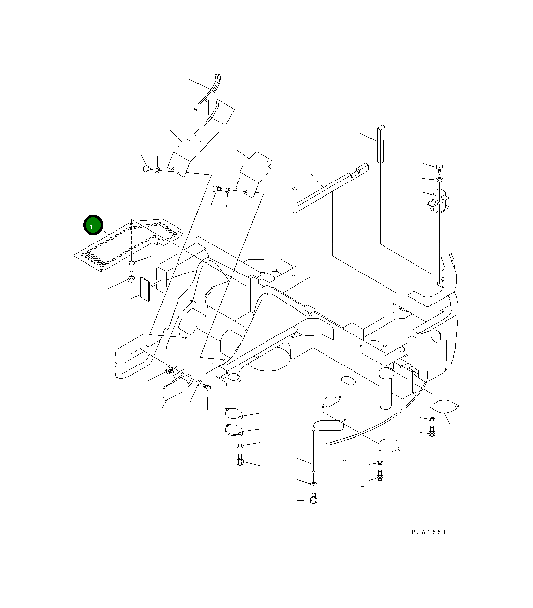 Крышка 21W-46-21211 Komatsu