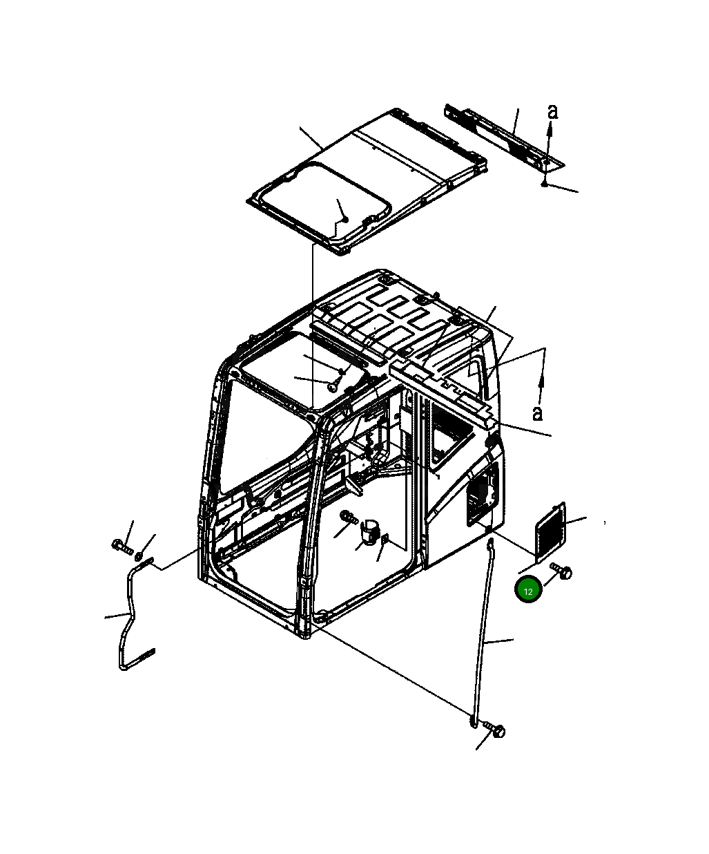 Крышка 208-53-1175  Komatsu