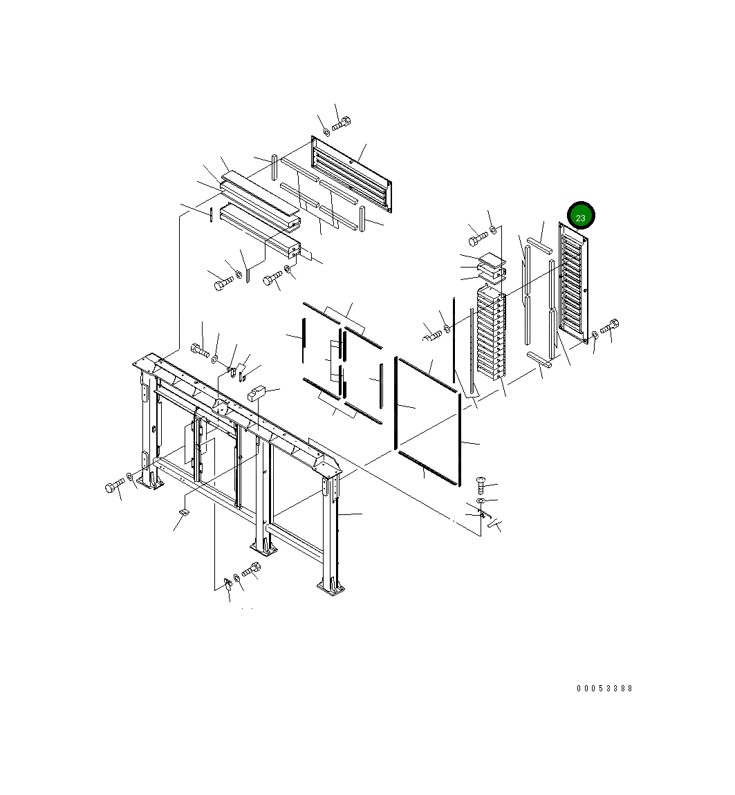 Крышка 21T-54-31341 Komatsu