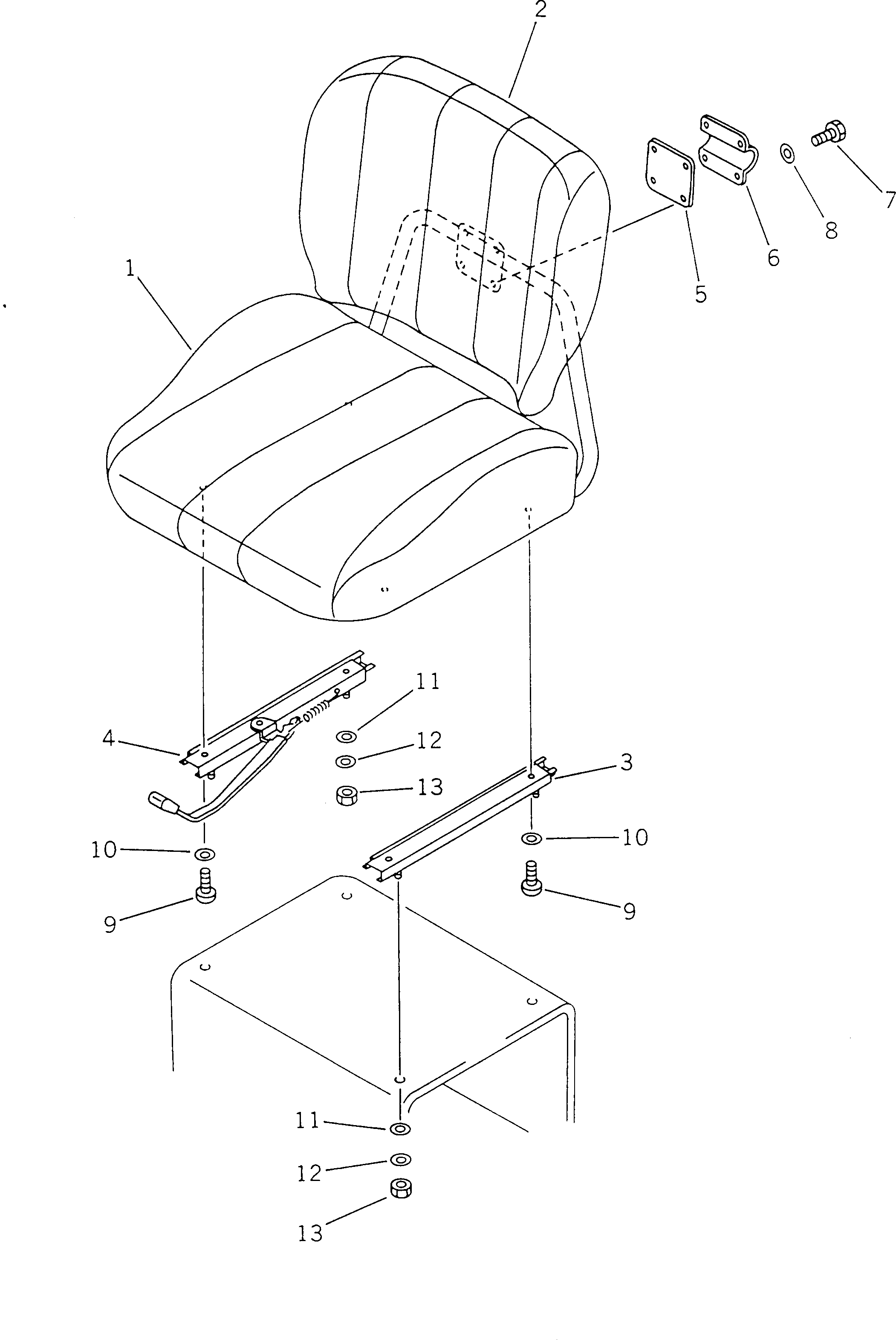 Болт 01010-20614 Komatsu