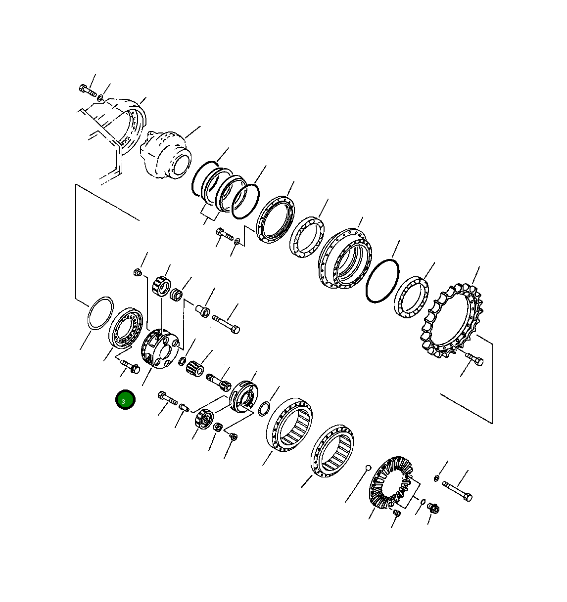 Болт 208-27-52310 Komatsu