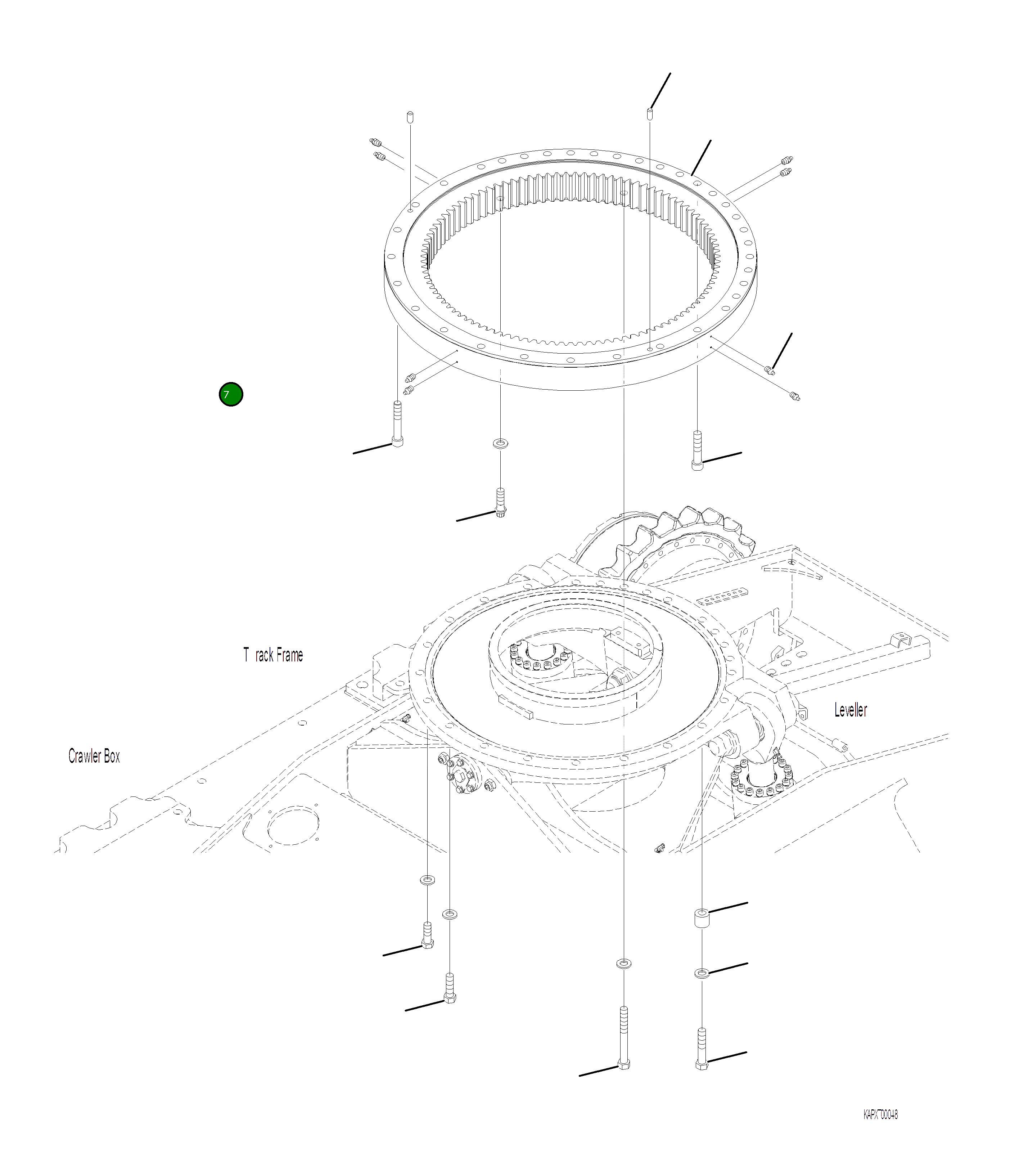 Болт 4A1-98-21150 Komatsu