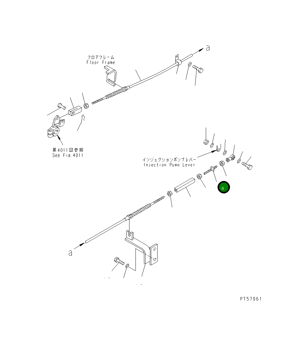 Болт 23D-43-31350 Komatsu