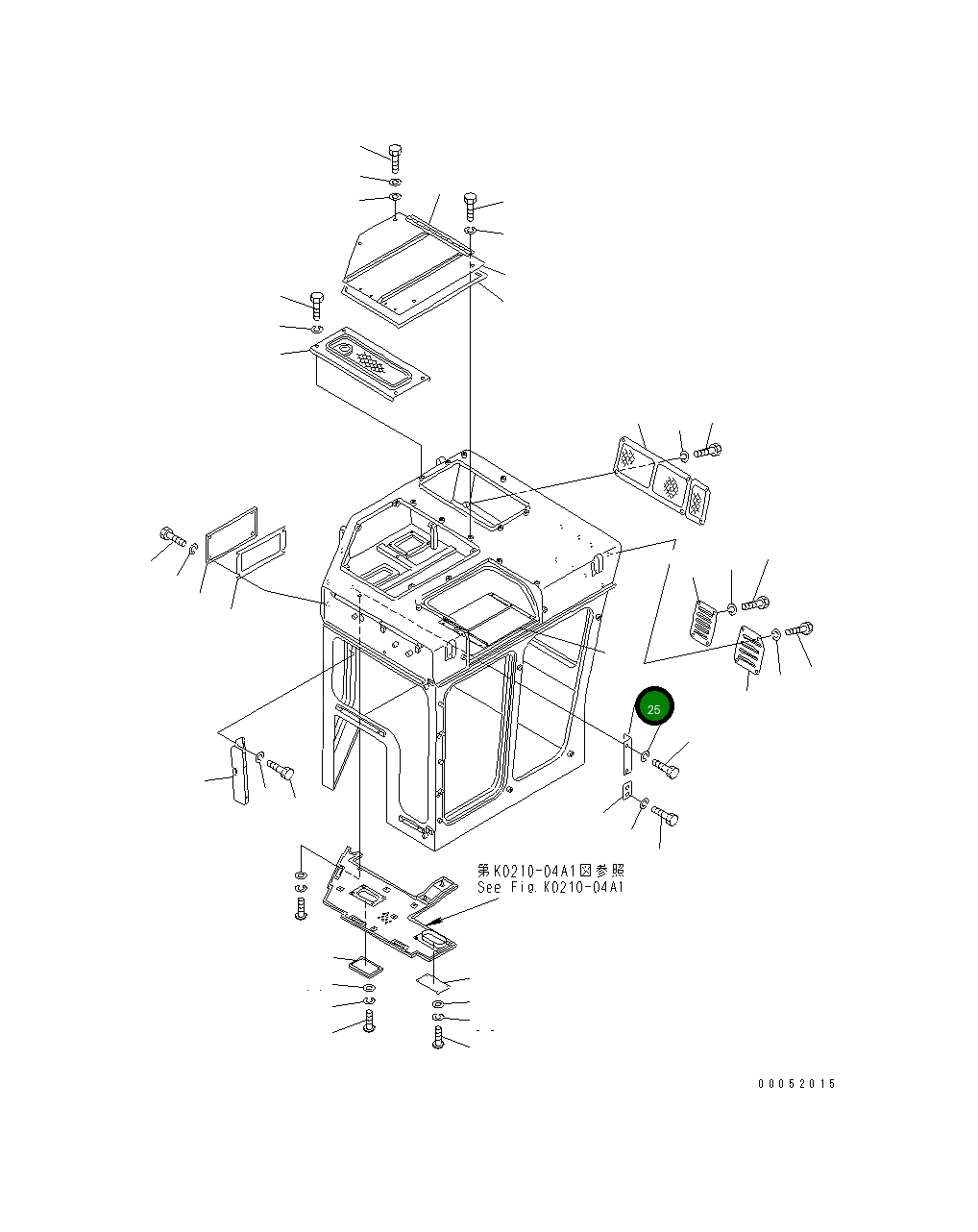 Крышка 176-911-2610 Komatsu