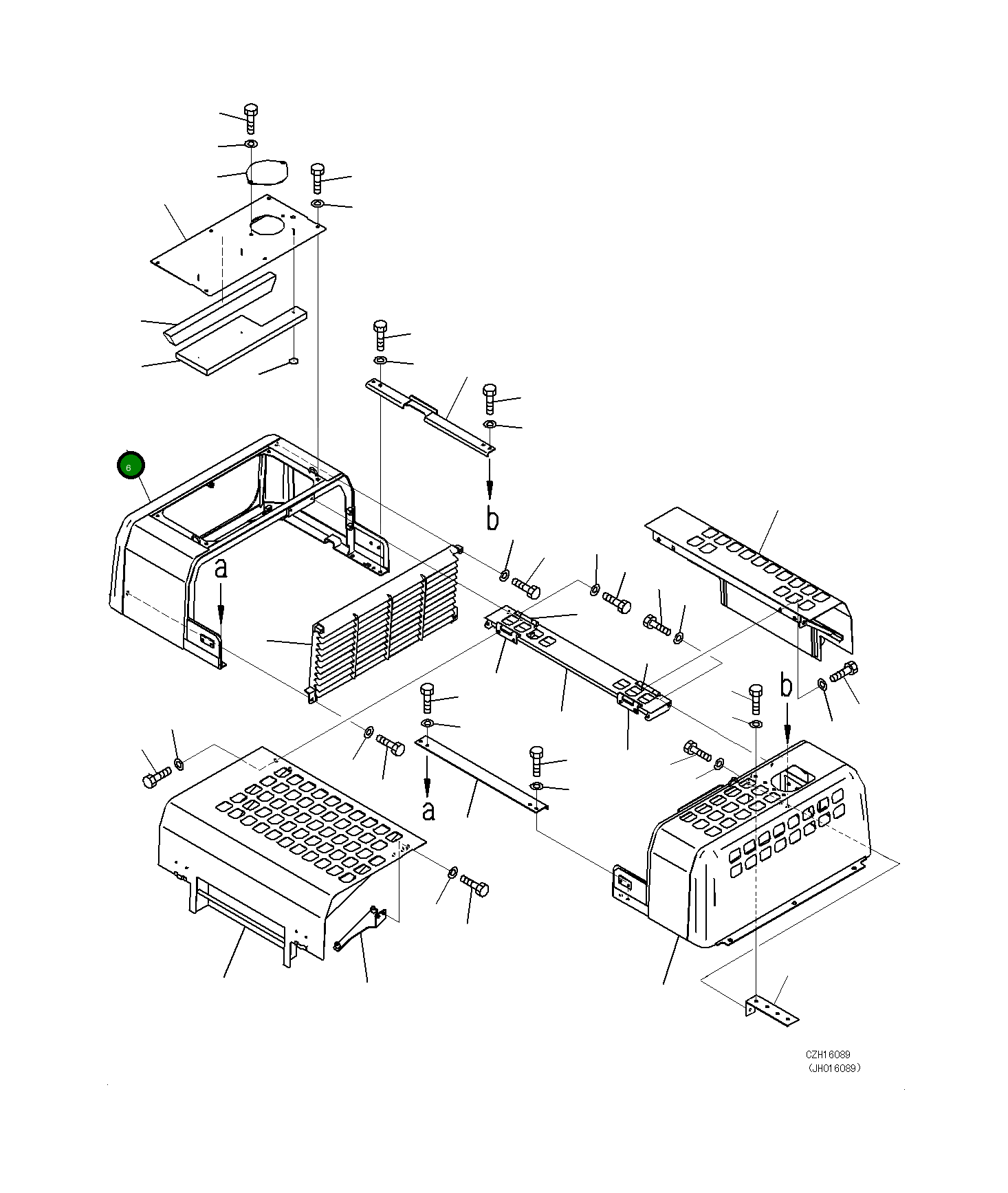 Крышка 208-54-75132 Komatsu