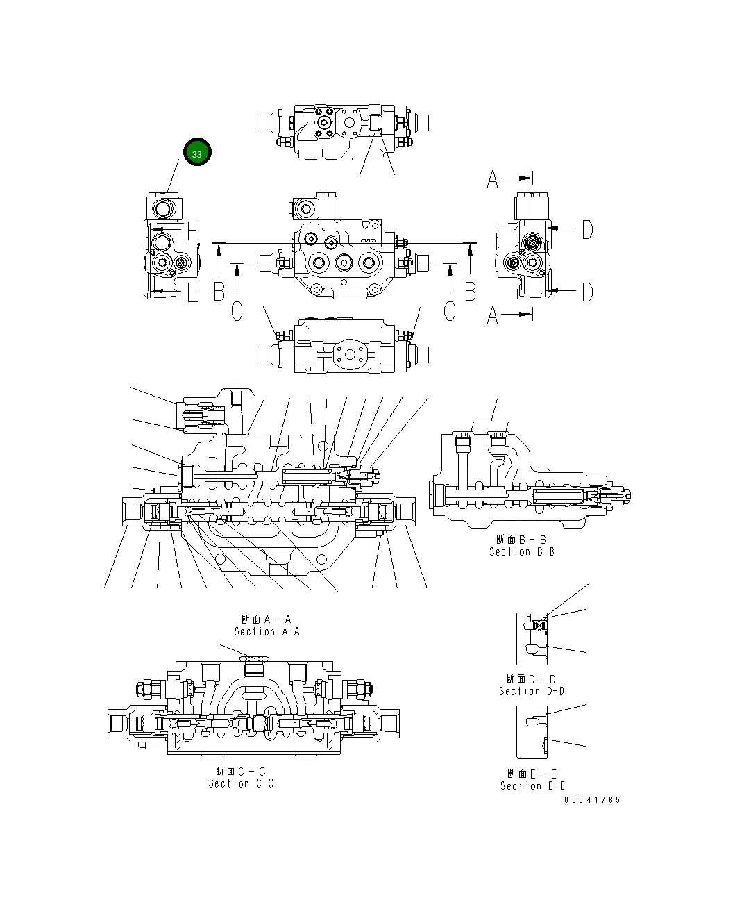 Болт KB92703-10701  Komatsu