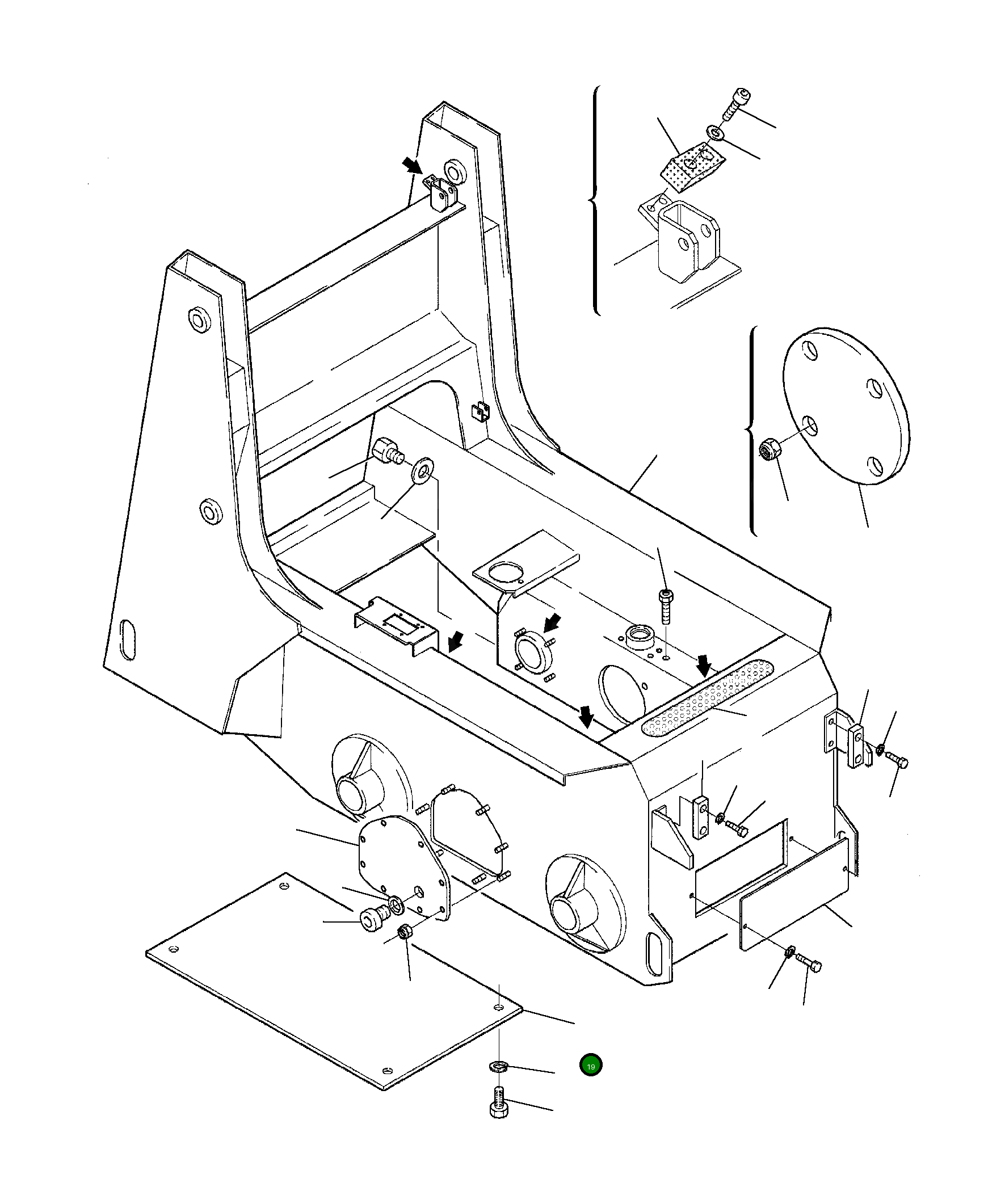 Крышка 332205639 Komatsu