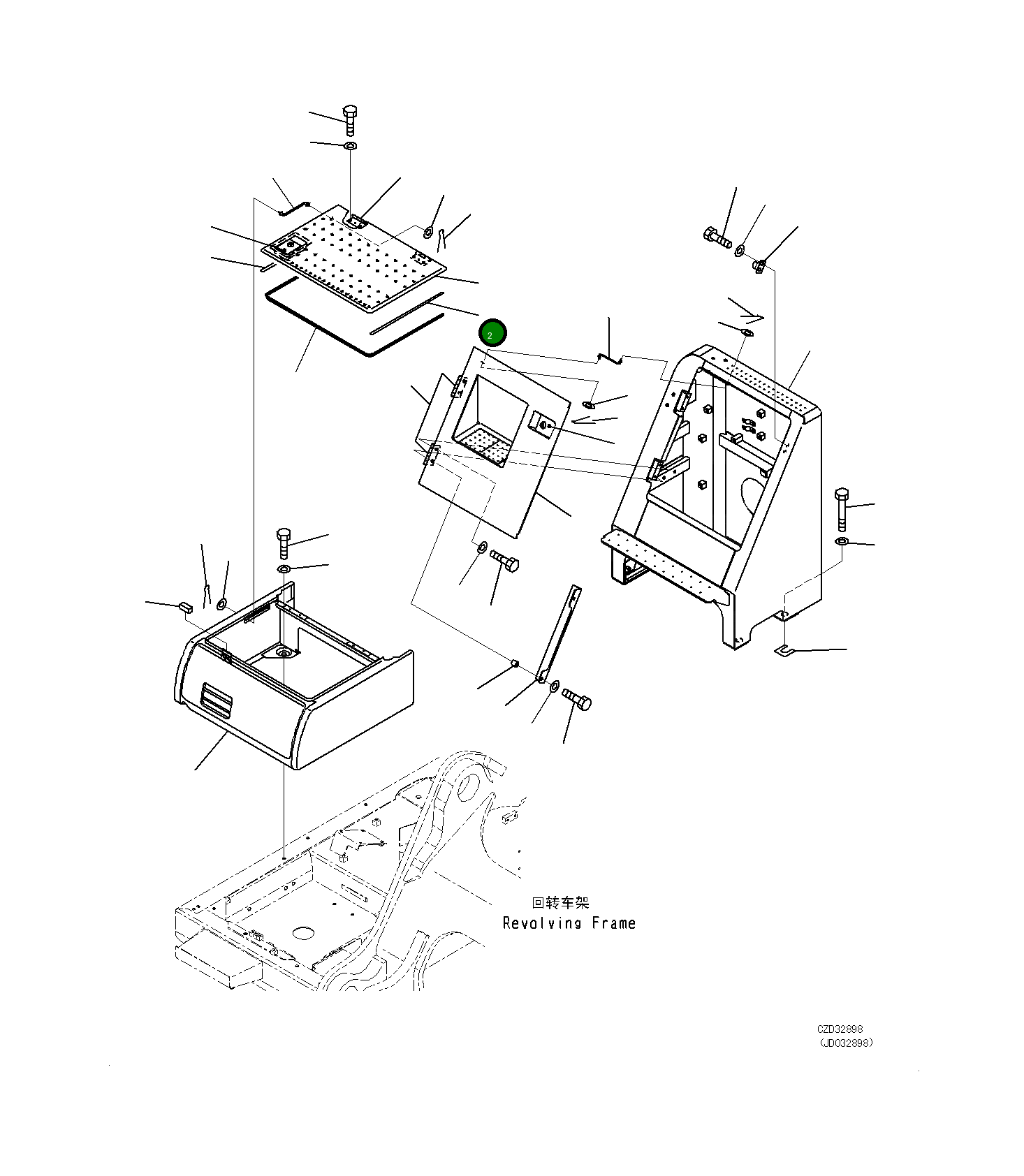 Крышка 20Y-54-74133 Komatsu