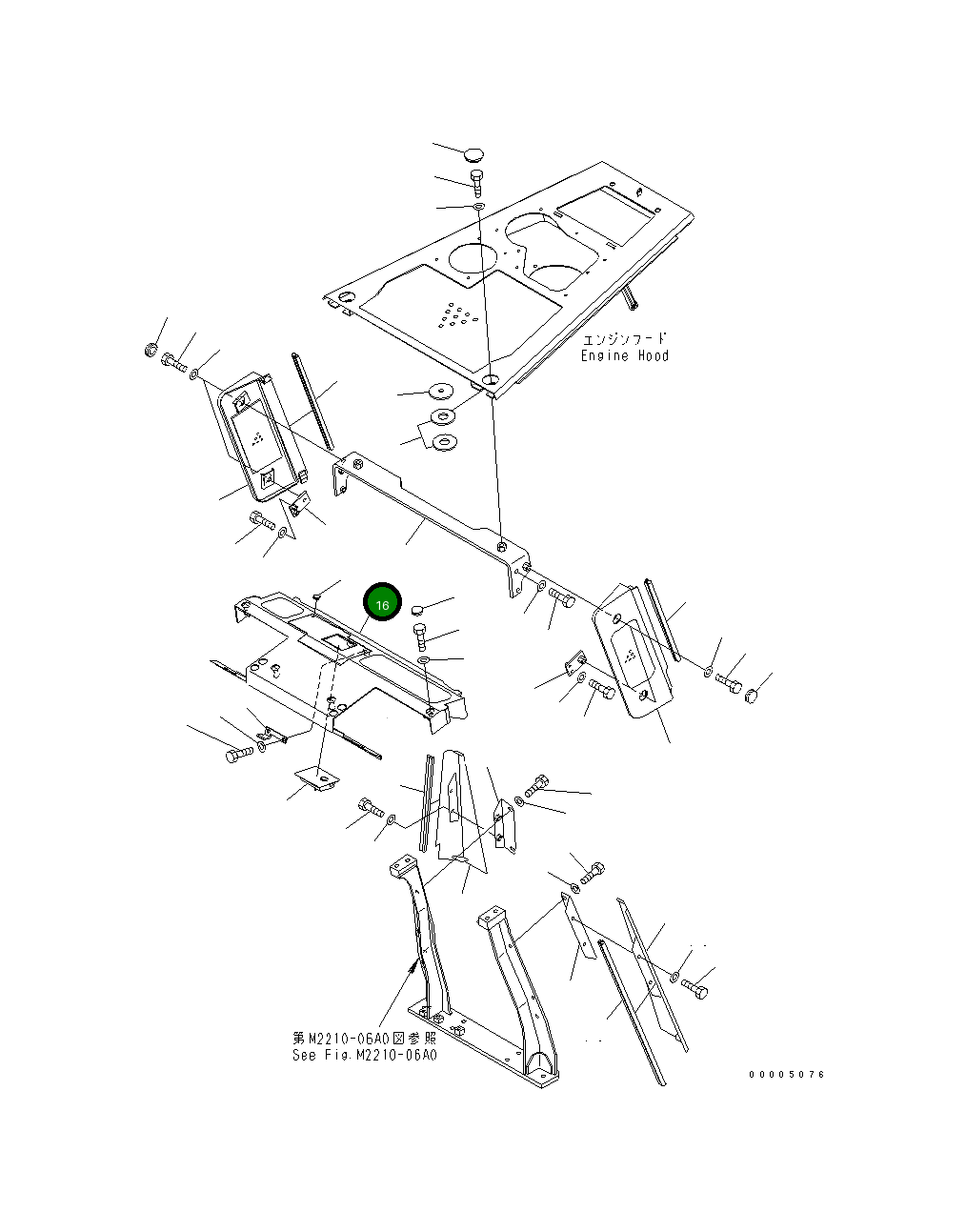 Крышка 14X-54-32143 Komatsu