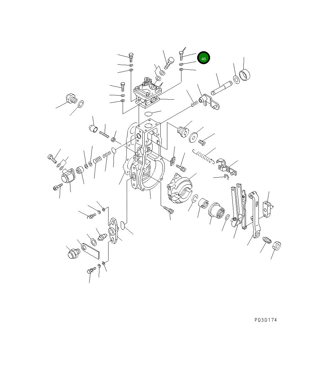 Болт DK029010-1640  Komatsu