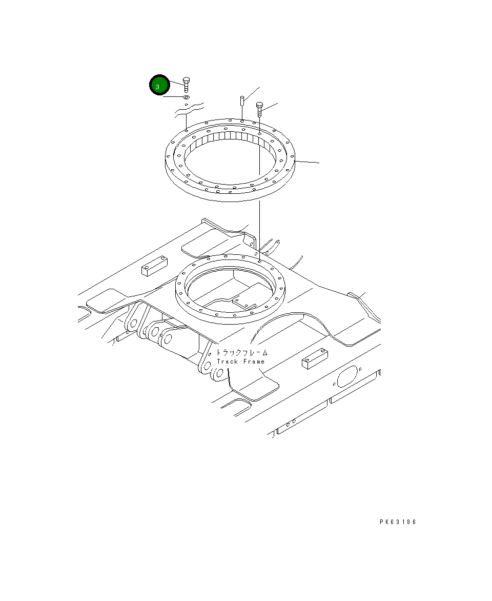 Болт 01010-B1030 Komatsu