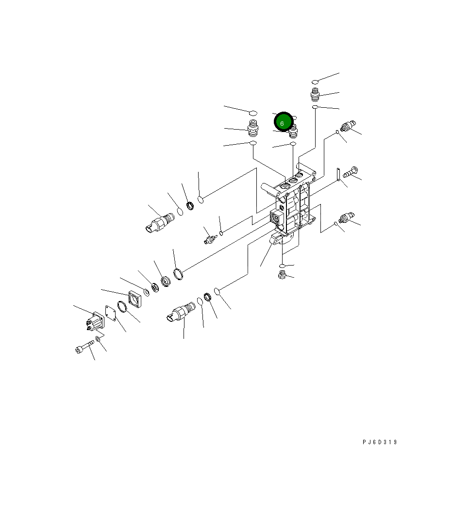 Кольцо уплотнительное (O-Ring) 6560-41-8270 Komatsu