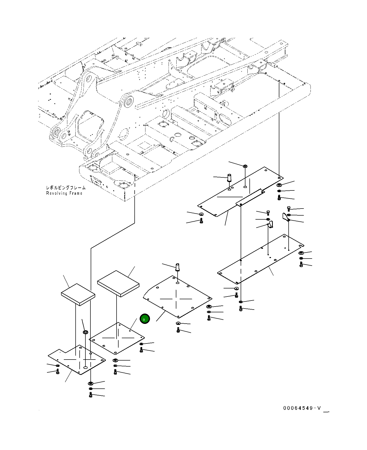 Крышка 207-54-78220 Komatsu