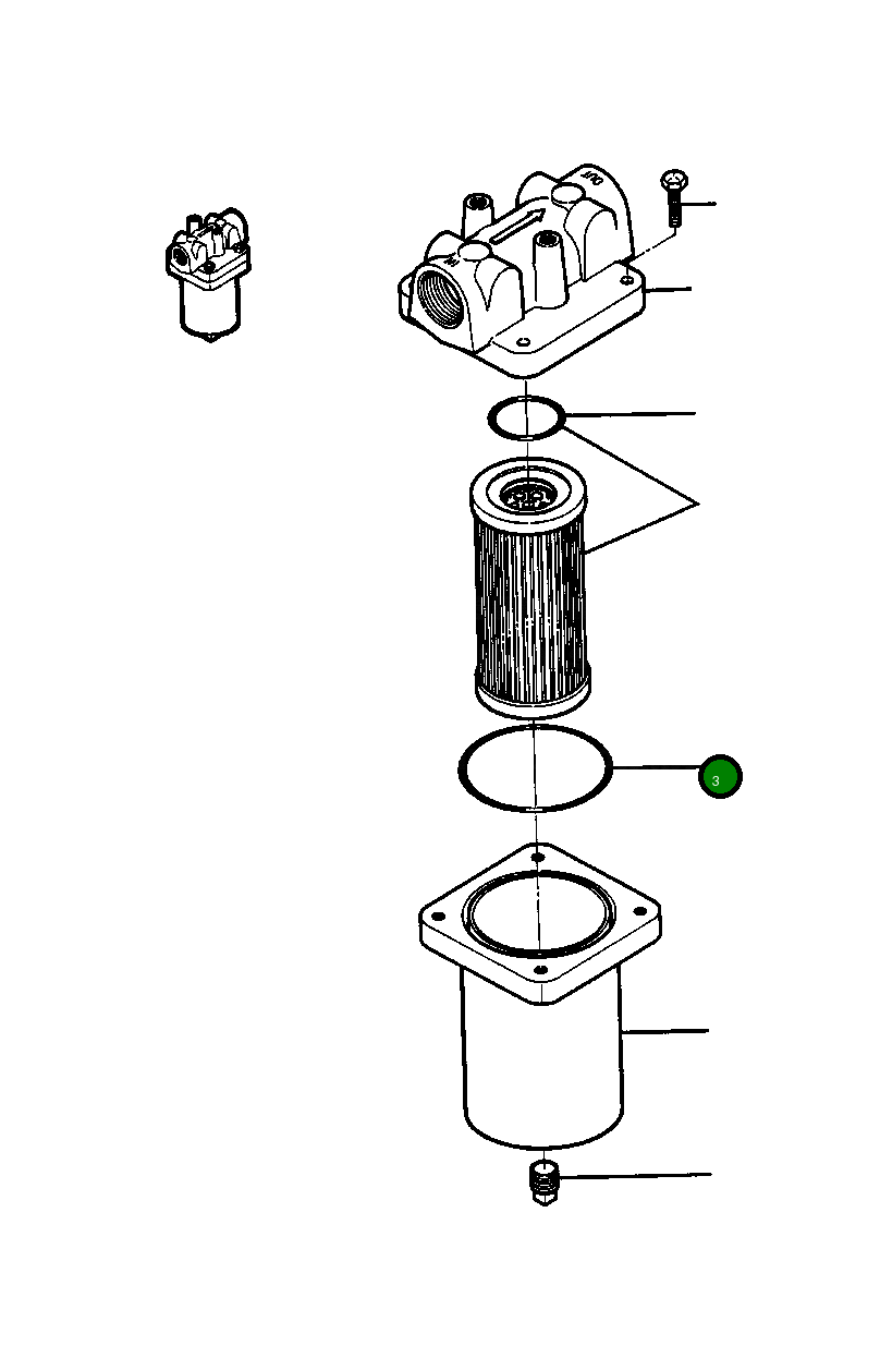 Кольцо уплотнительное (O-Ring) 354 822 R1 Komatsu