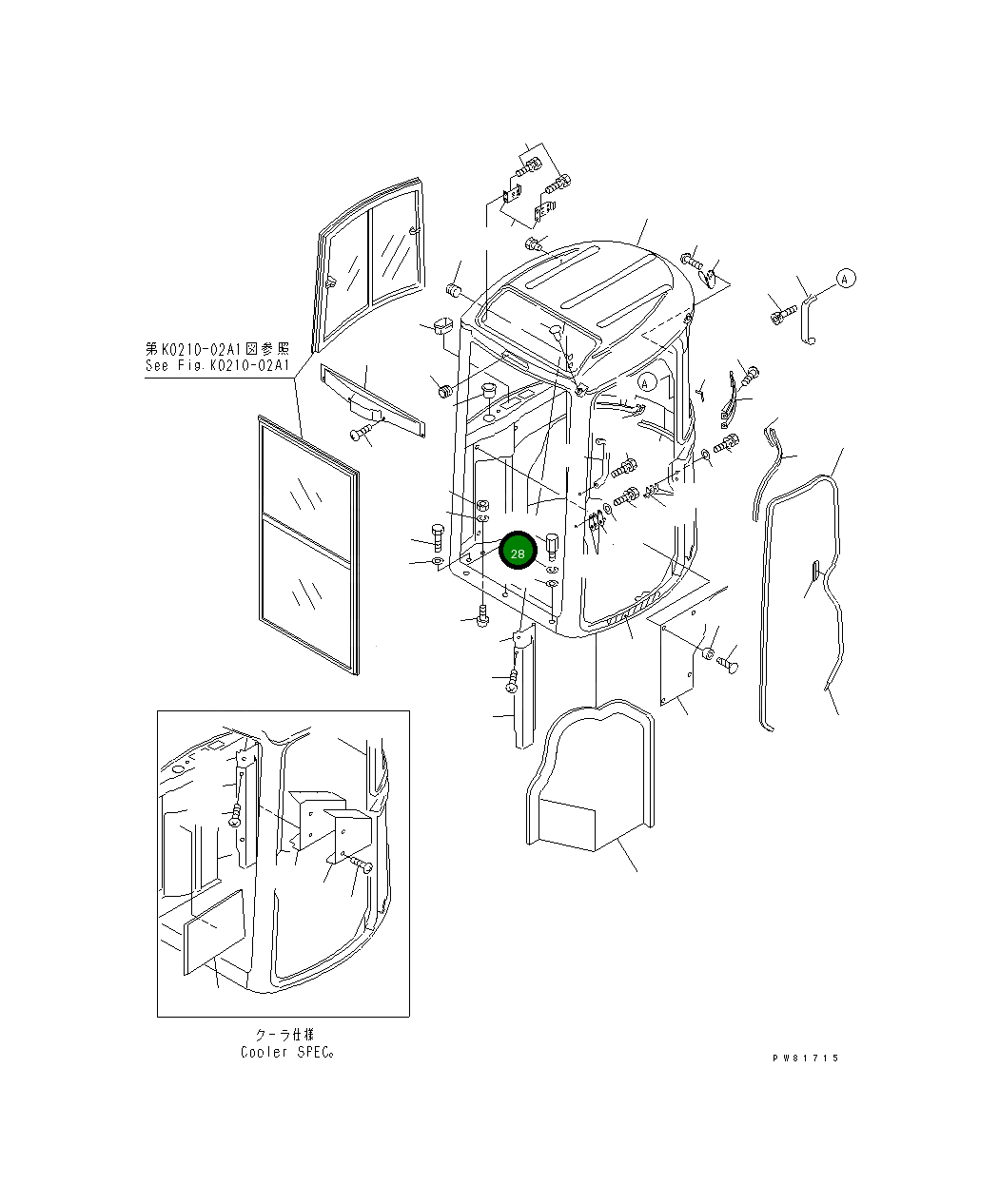 Болт YM172176-67830 Komatsu