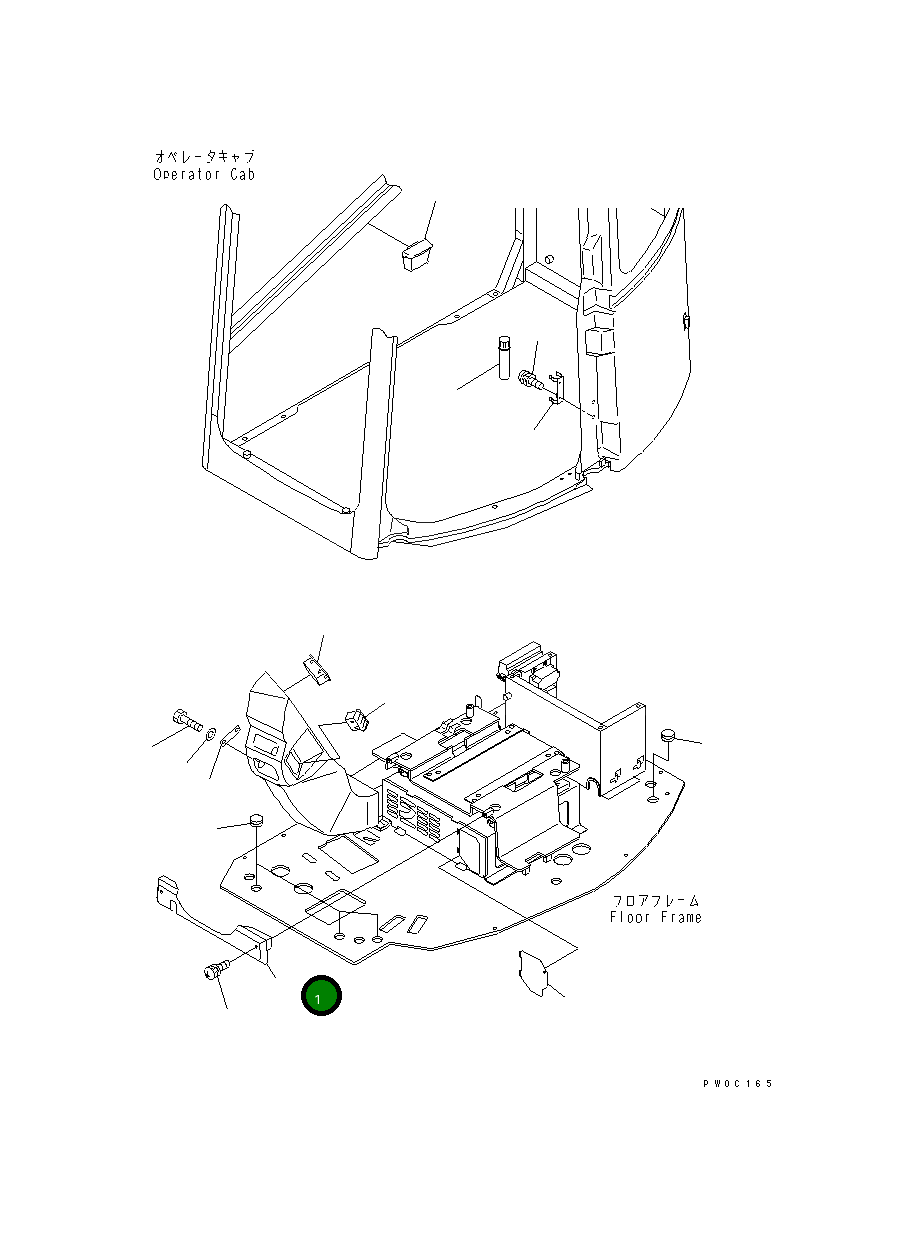 Крышка 21J-54-13521 Komatsu