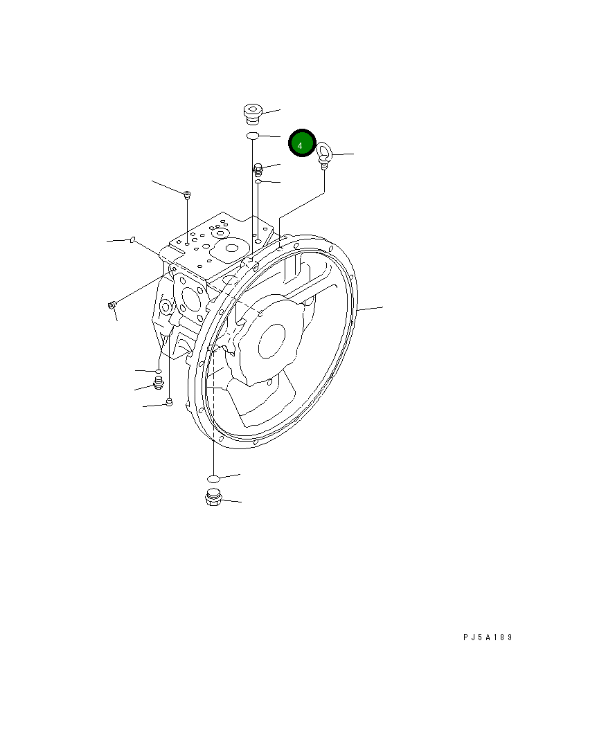 Кольцо уплотнительное (O-Ring) 07002-62434 Komatsu
