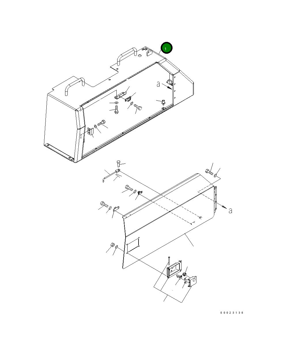 Крышка 154-54-78350  Komatsu