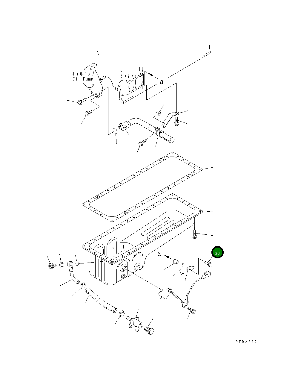 Болт 01435-21250 Komatsu