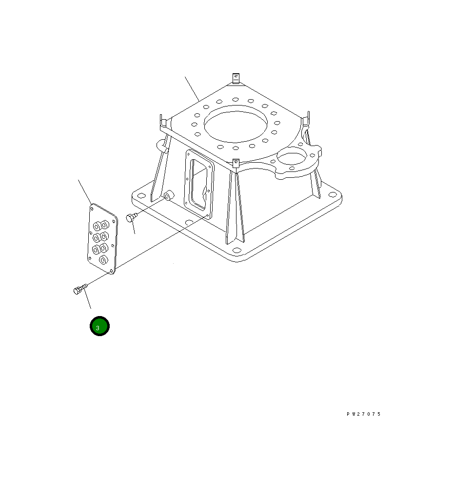 Болт UN714108015 Komatsu