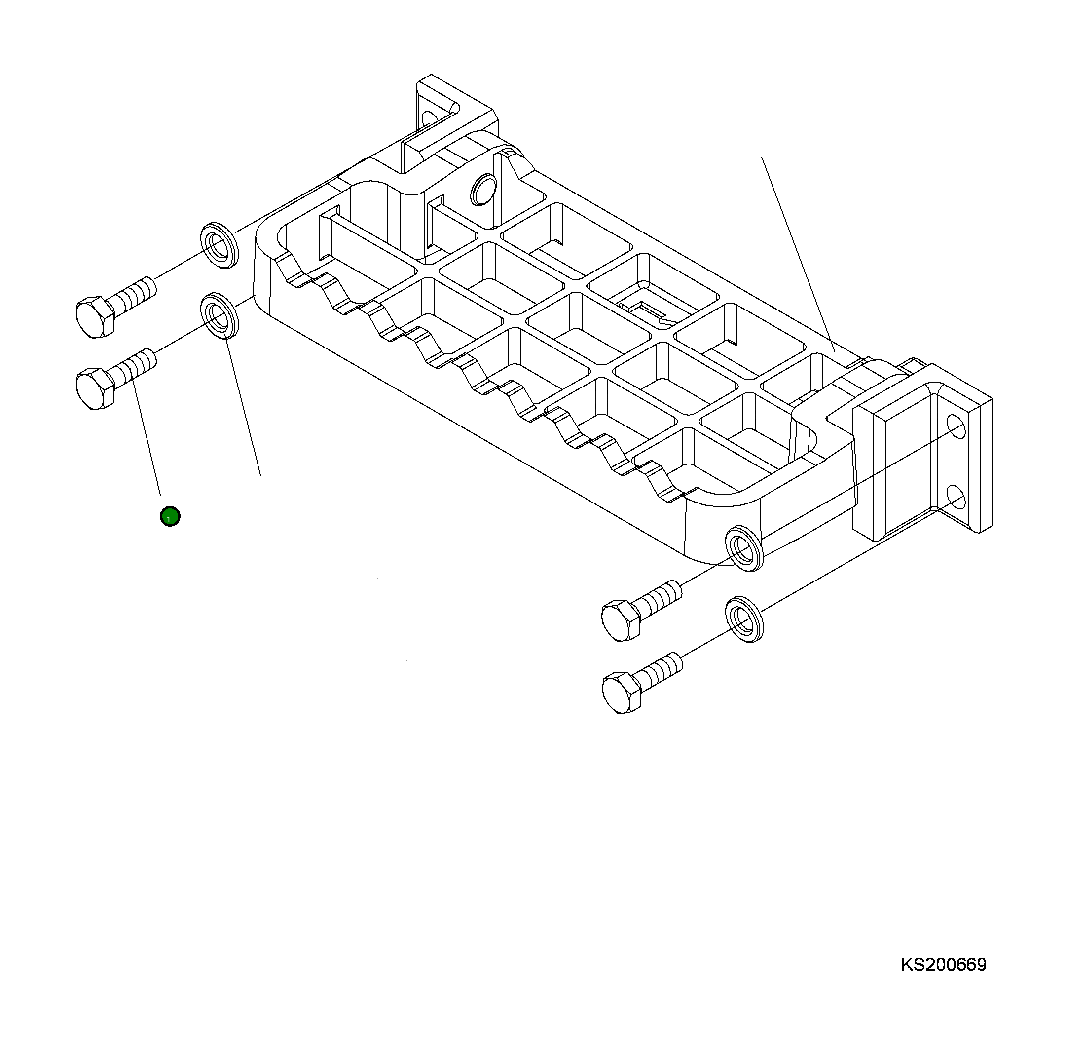 Болт 207-30-KC810 Komatsu