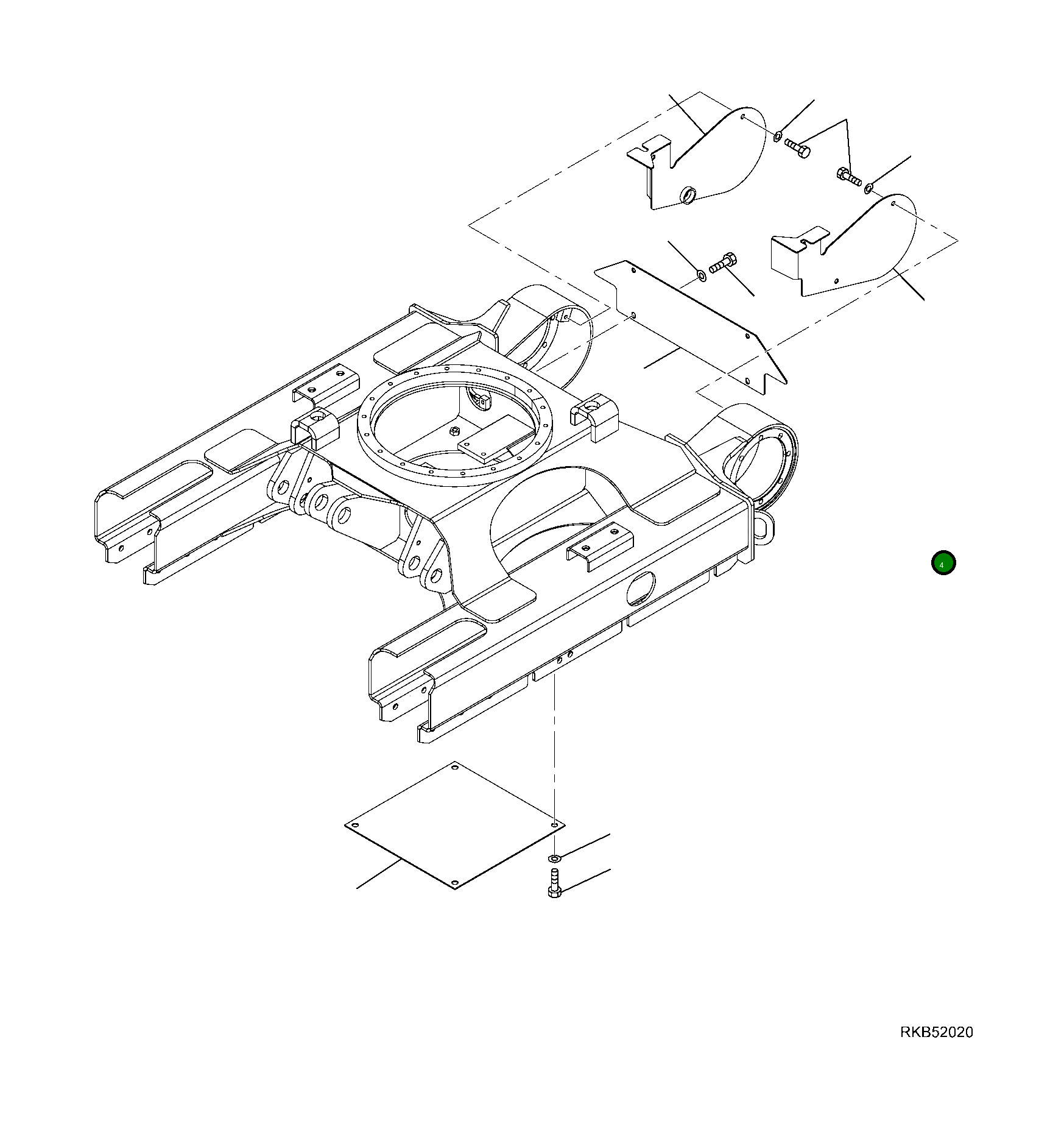 Крышка 20W-30-R1212 Komatsu