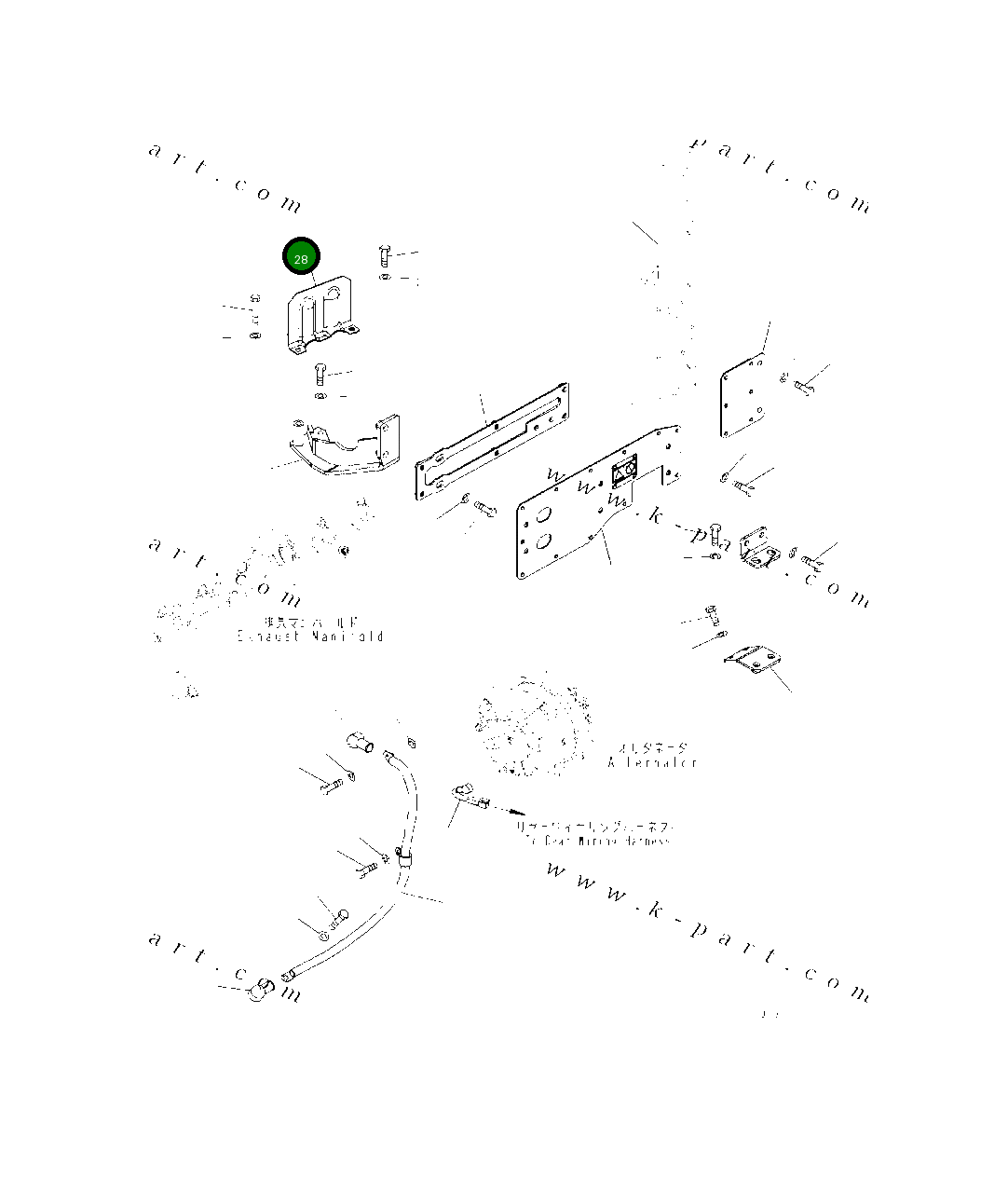 Крышка 423-01-62440 Komatsu