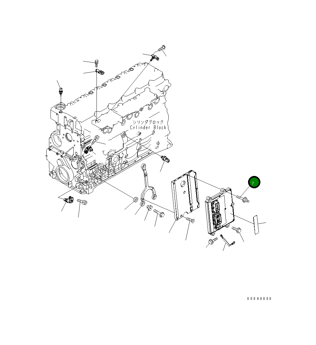 Болт 6754-81-9160 Komatsu