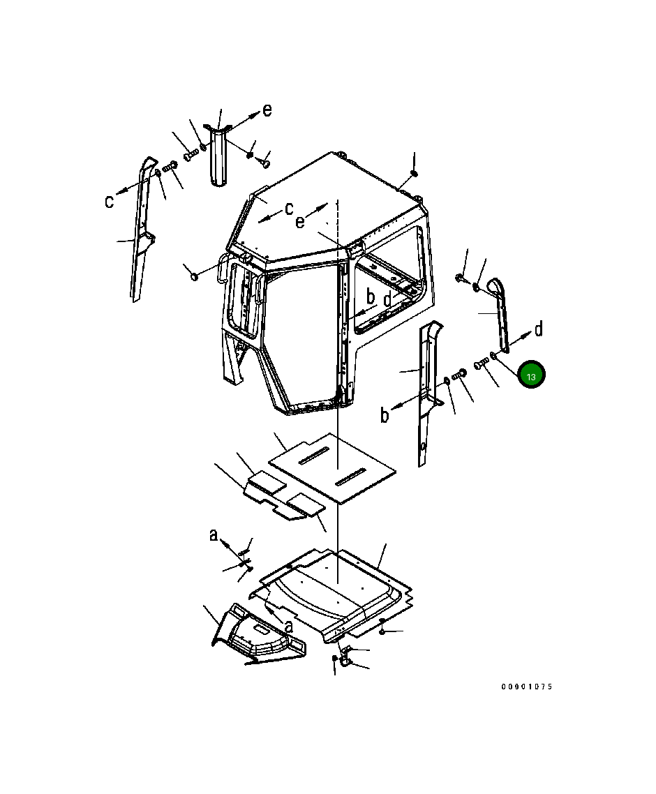 Крышка 17A-Z11-2751 Komatsu