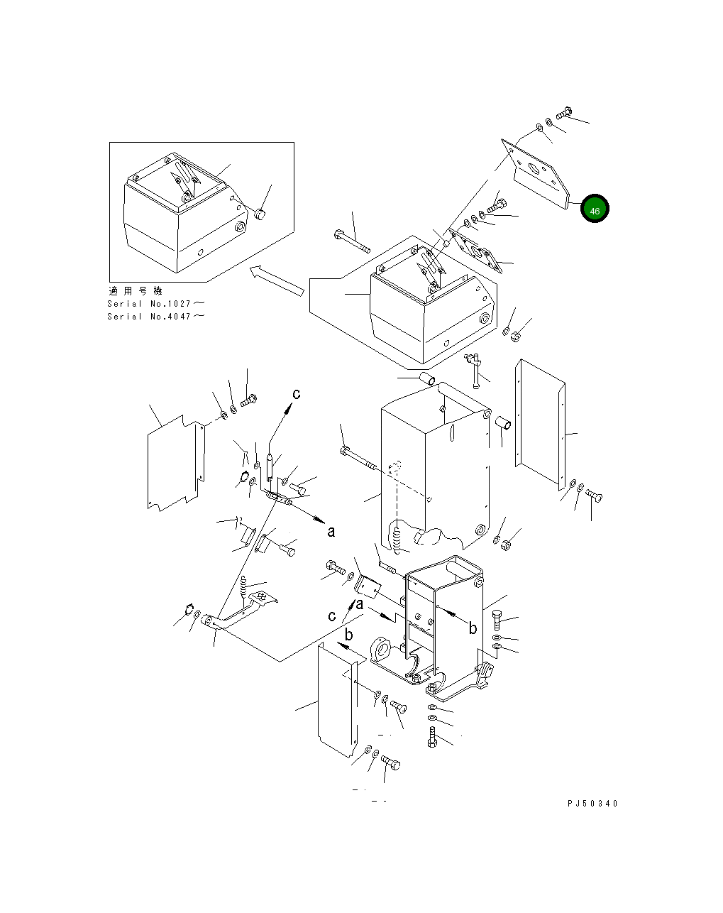 Крышка 23D-43-12220 Komatsu