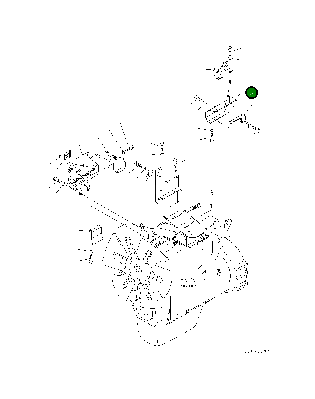 Крышка 134-01-63521  Komatsu
