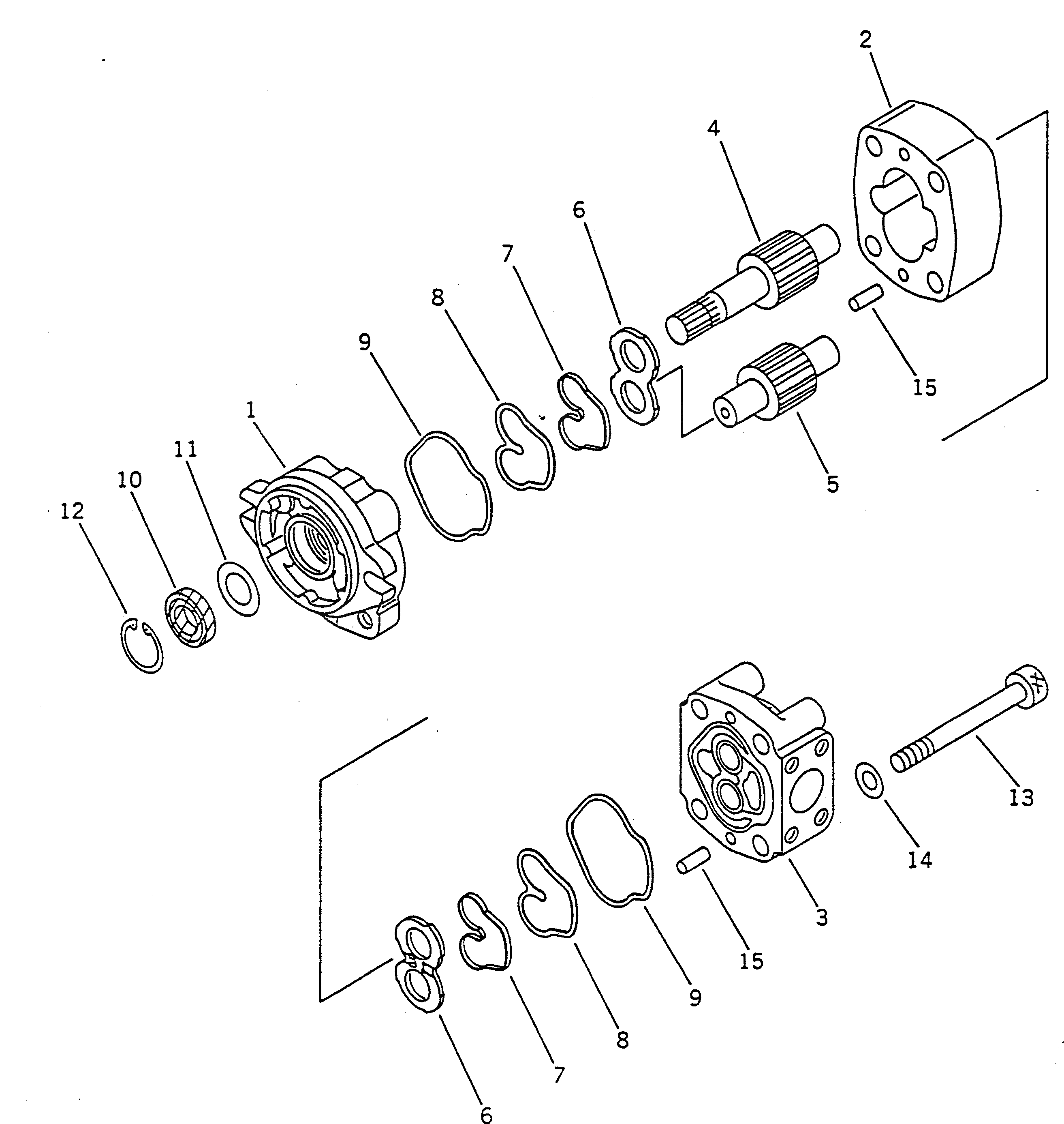 Болт 01253-31215  Komatsu