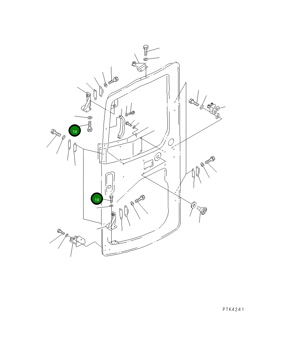 Болт 01010-D1225 Komatsu