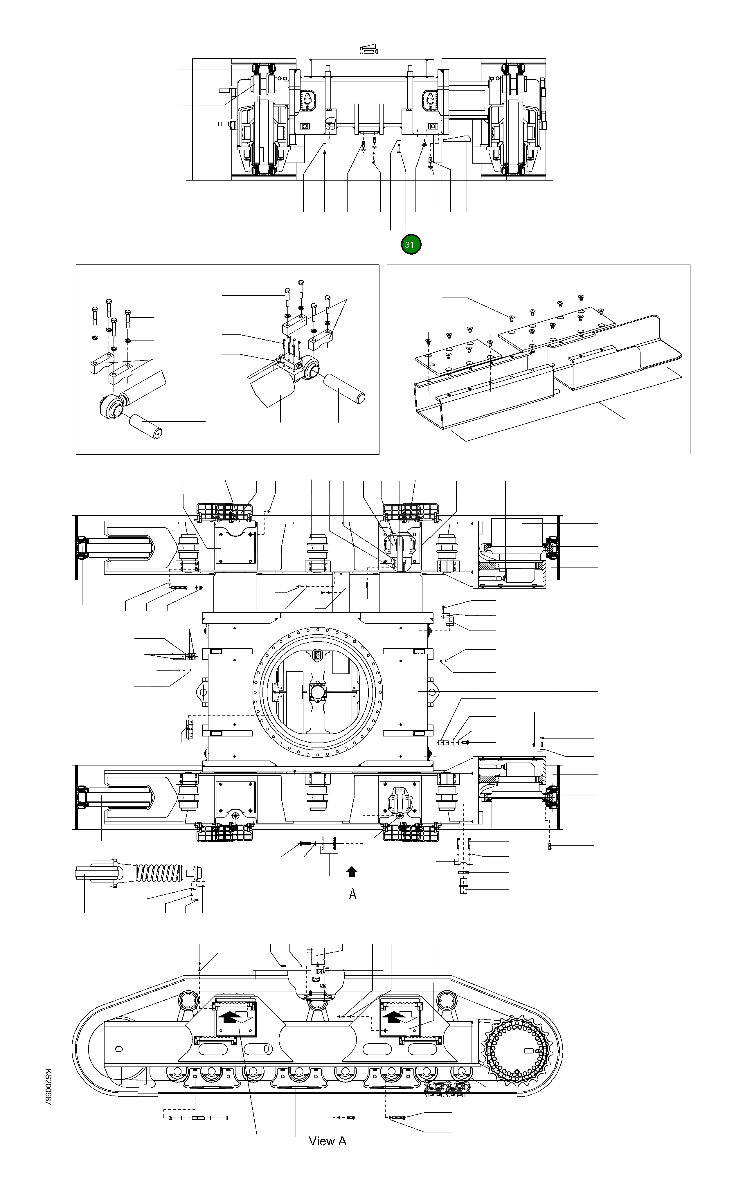Болт 208-30-KB820 Komatsu