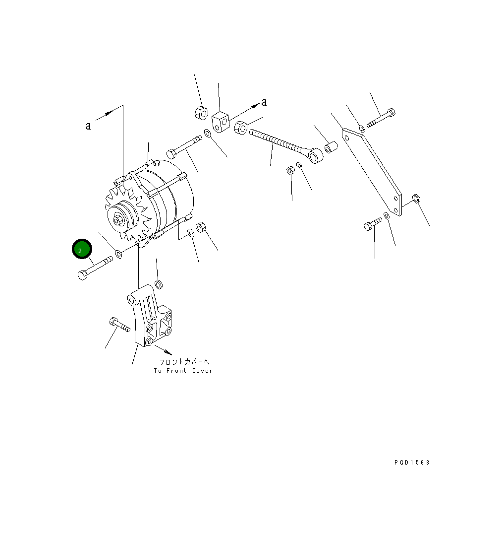 Болт 01011-51445 Komatsu