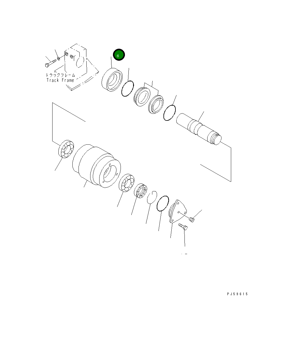 Кольцо 20Y-30-15120 Komatsu