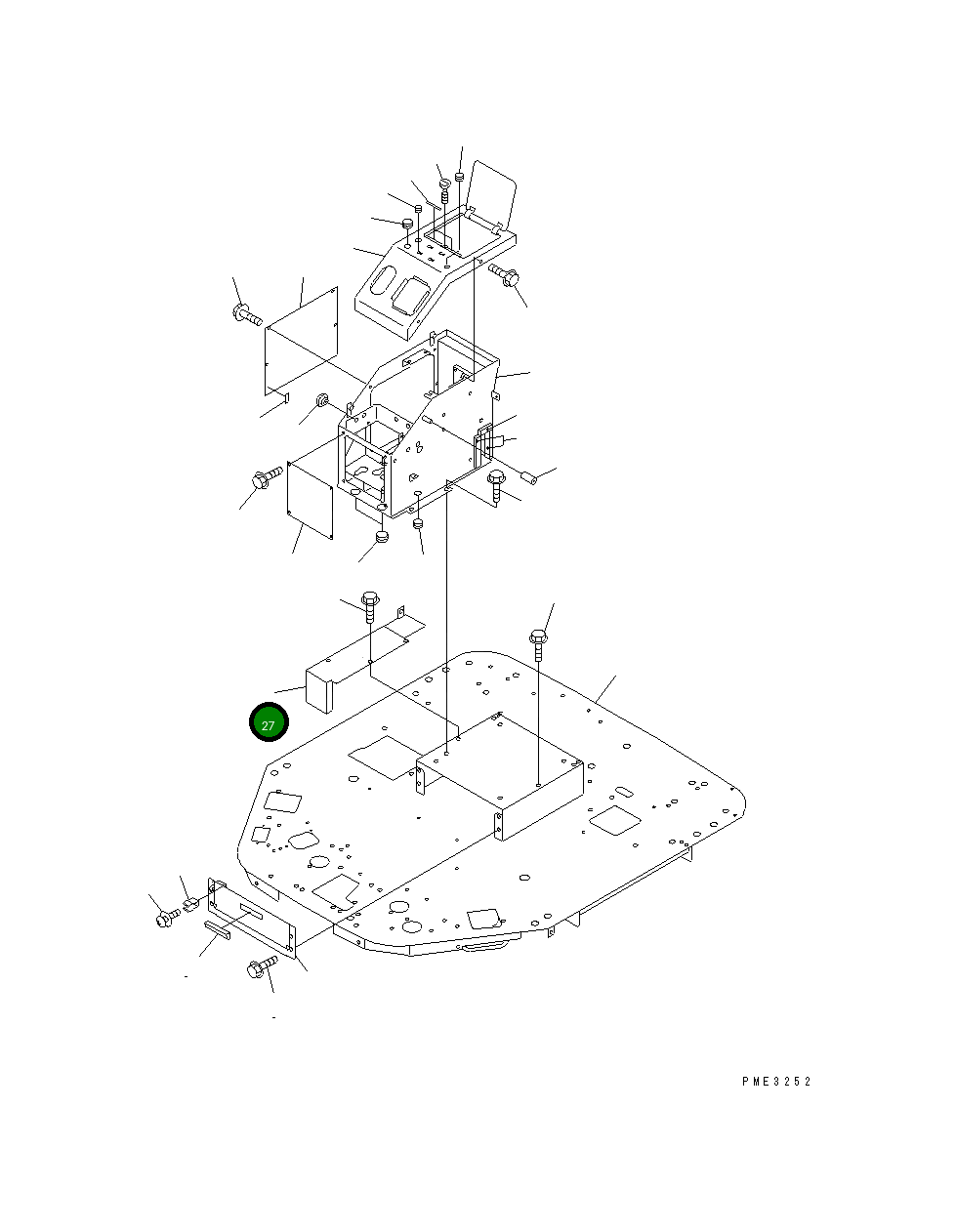 Крышка 417-54-22280 Komatsu