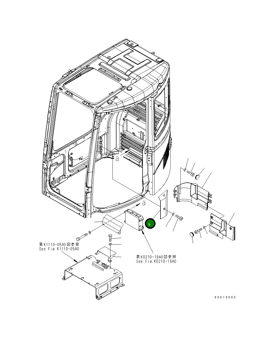 Крышка 22U-43-21431 Komatsu