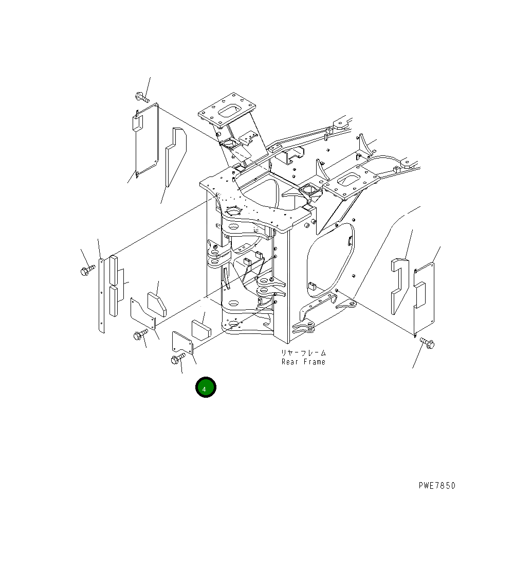 Крышка 426-46-24220  Komatsu