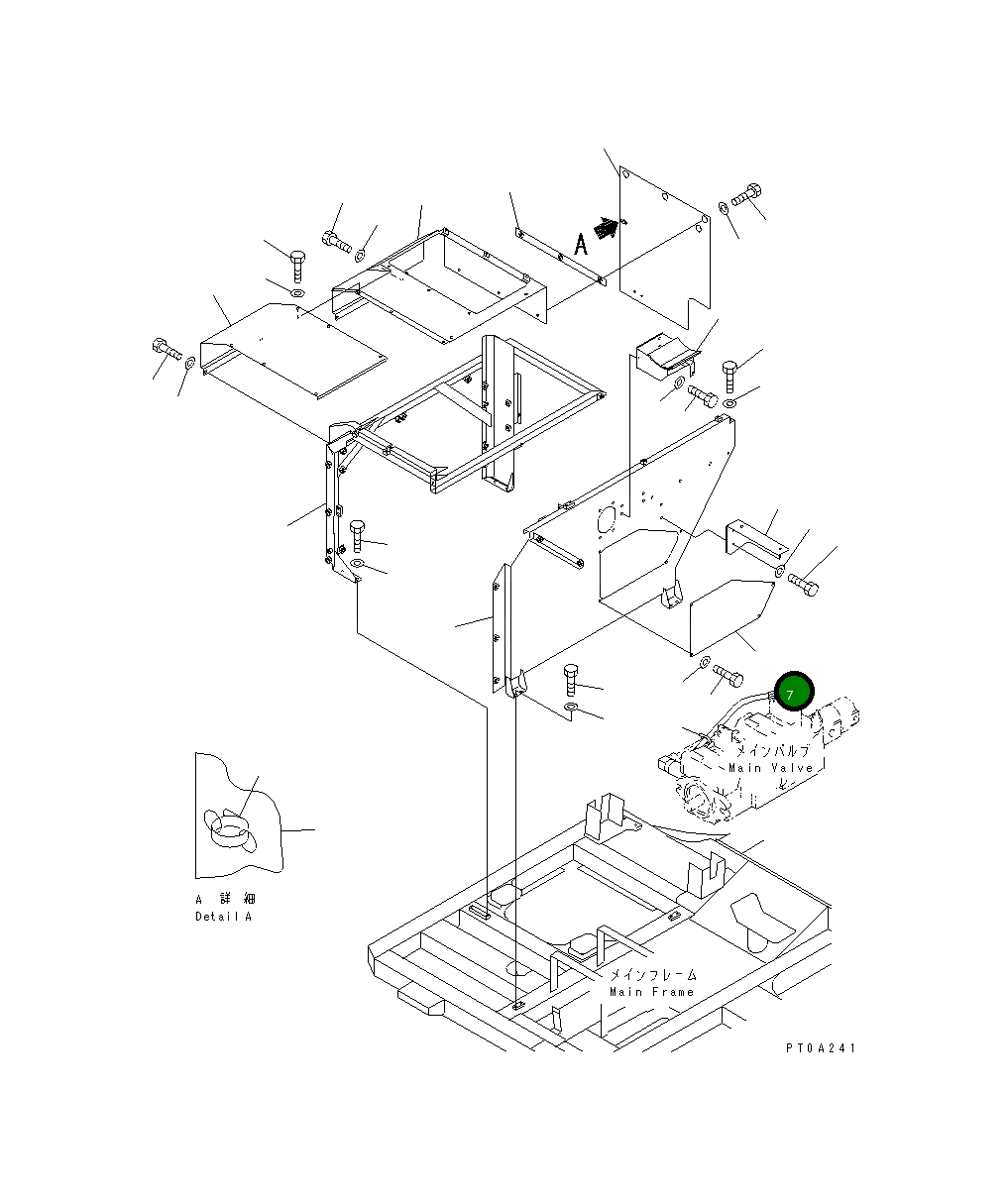 Крышка 13S-54-15431  Komatsu