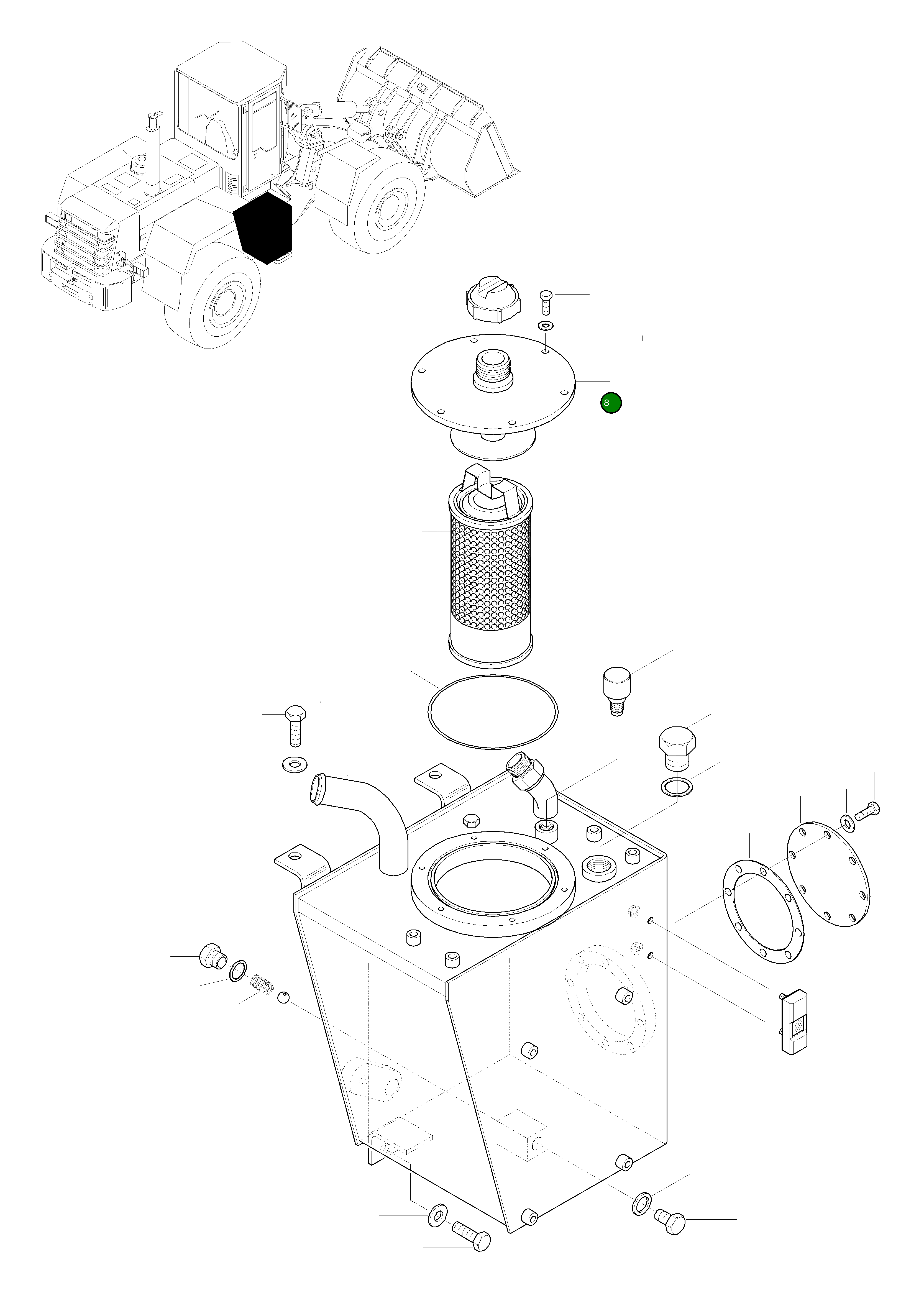 Крышка 42Y-60-H5190  Komatsu