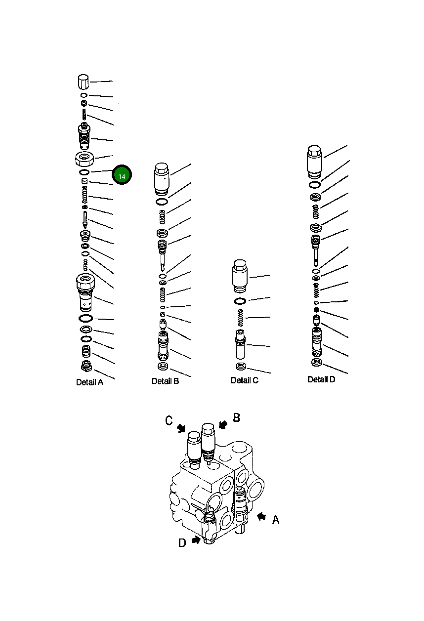 Кольцо уплотнительное (O-Ring) 07002-02344 Komatsu