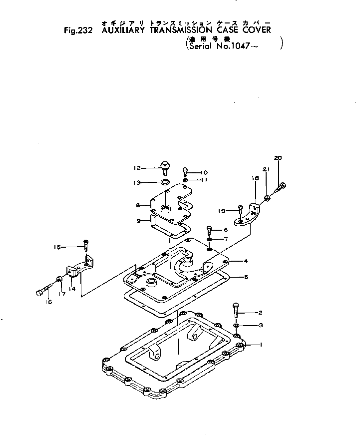 Болт 01000-00620  Komatsu