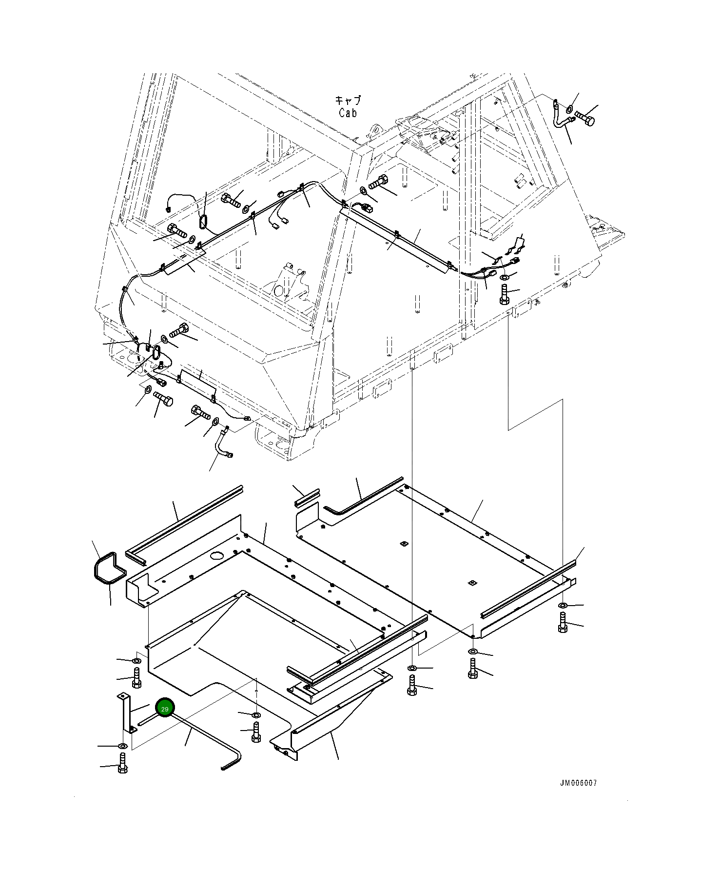 Крышка 561-54-85280 Komatsu