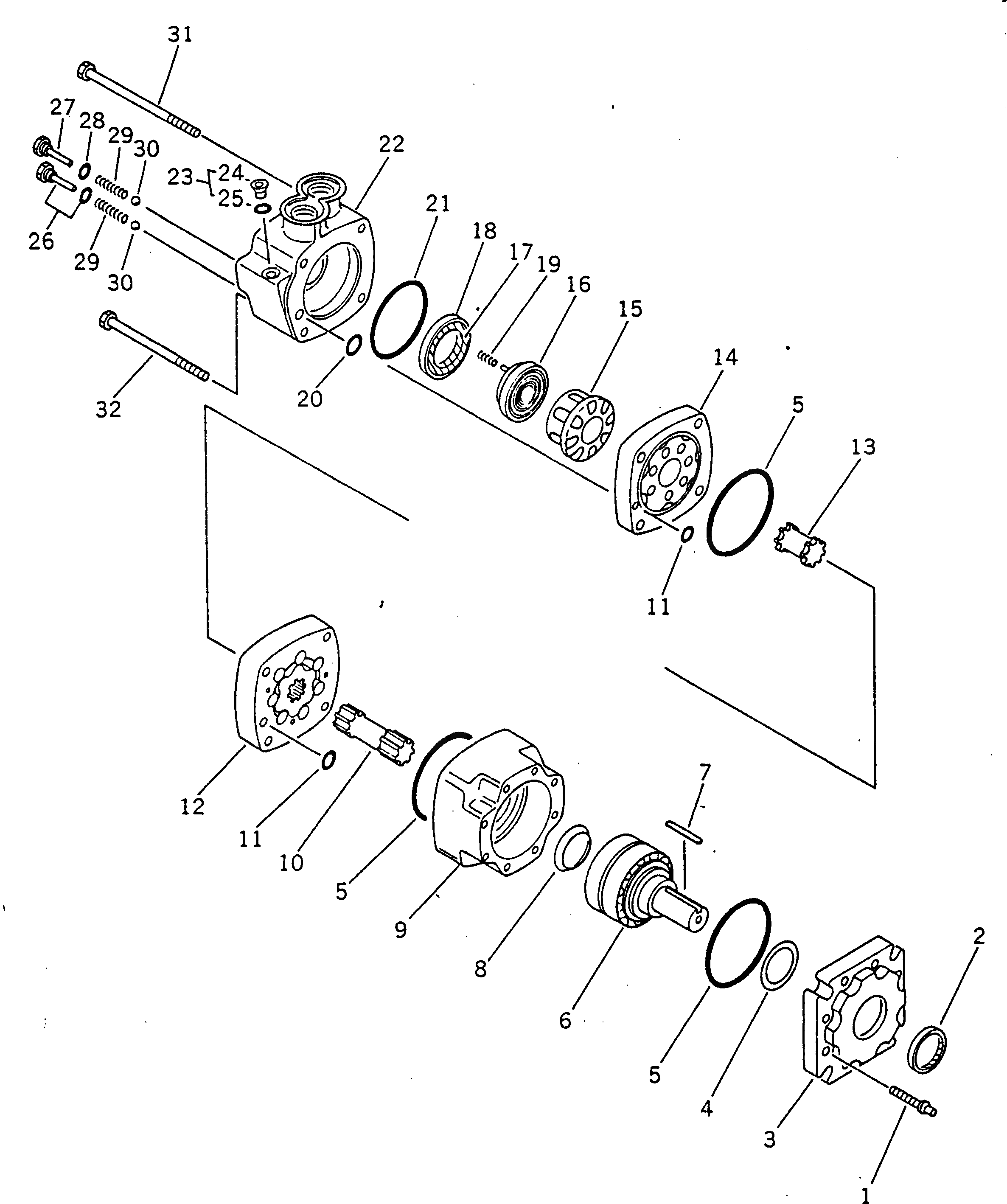Болт 232-62-12350  Komatsu