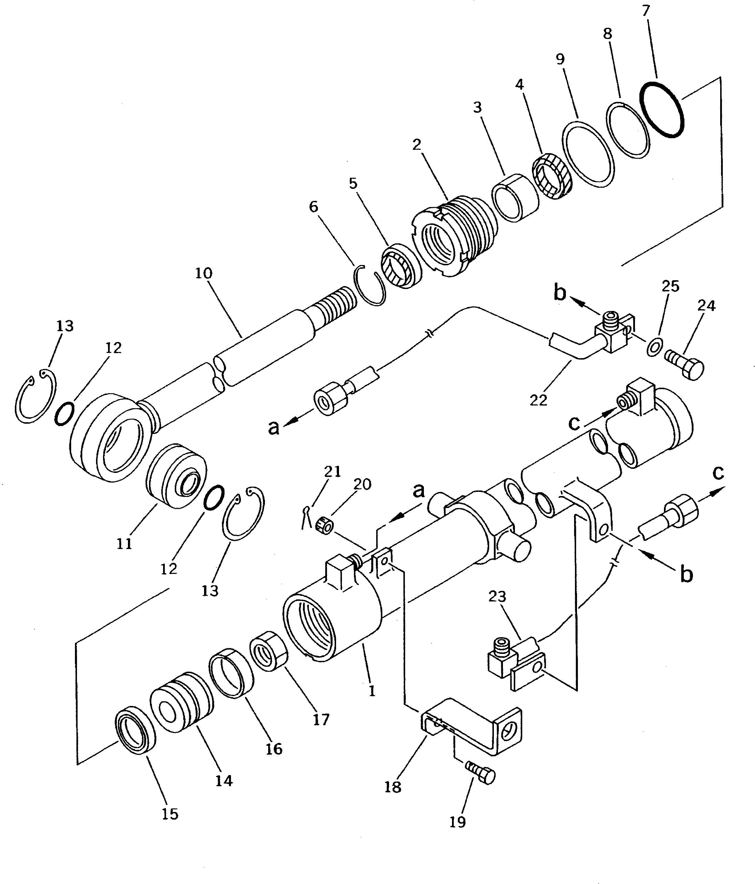 Болт 01012-50825  Komatsu